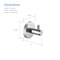Kibi Circular Bathroom Towel & Robe Hook KBA1401CH - alternate 8